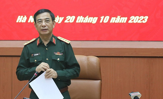 Đại tướng Phan Văn Giang làm việc trực tuyến với hai tỉnh Thái Nguyên và Hà Tĩnh
